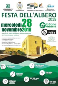 Festa dell’Albero 2018: Legambiente Manduria e le Riserve Naturali Regionali LTO sono “PLASTIC FREE”!